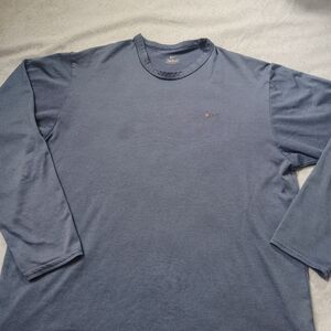 Nike Men's Long-Sleeve Crewneck Shirt - Navy Blue